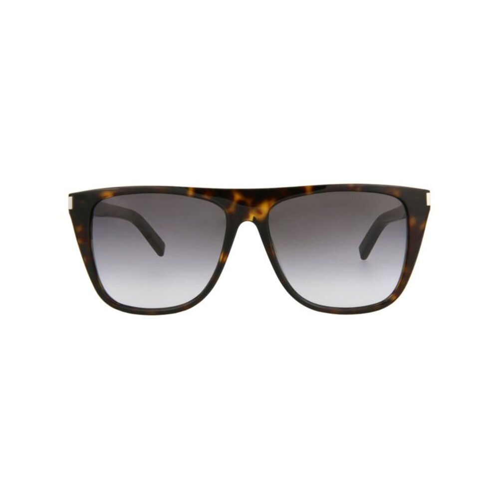 Saint Laurent Tortoiseshell Frame with Grey Gradient Lenses Sunglasses